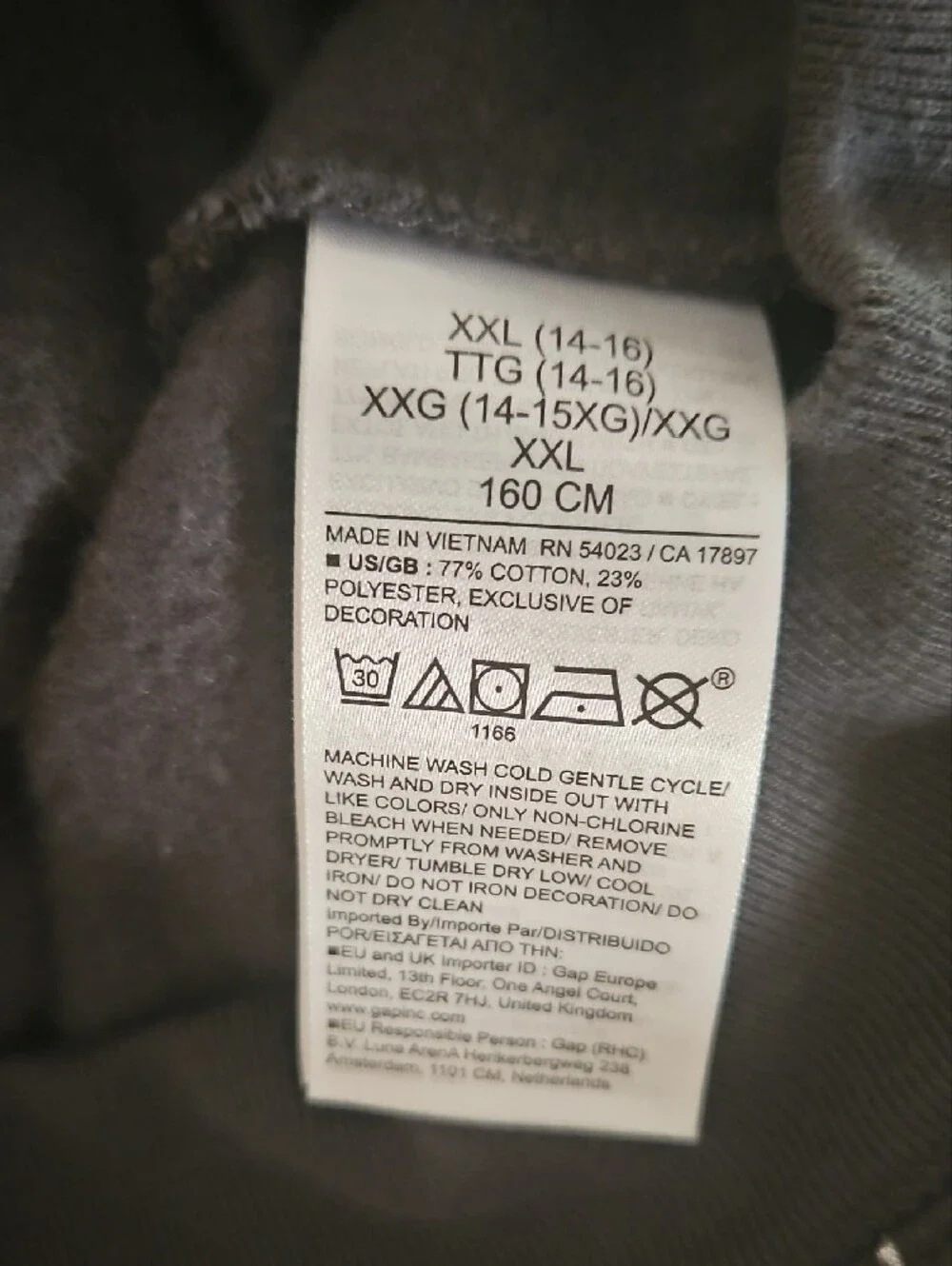 GAP Grey Hoodie with Silver Stars